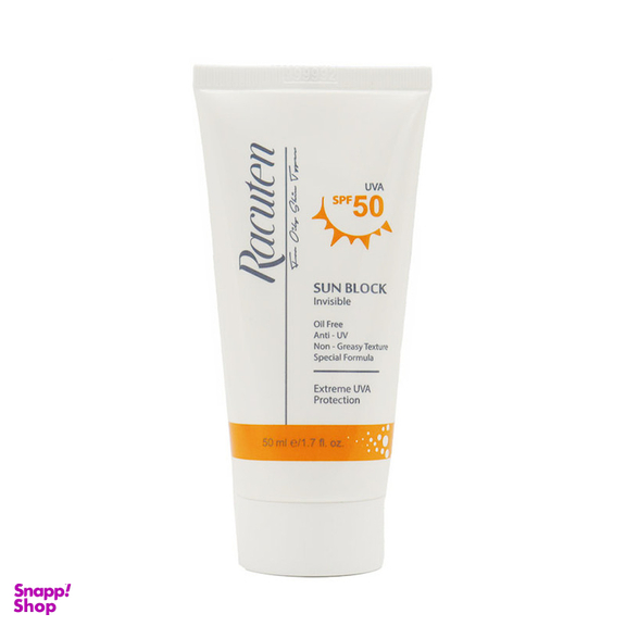 کرم ضد آفتاب بدون رنگ راکوتن مدل SPF 50 مناسب پوست چرب و مختلط حجم 50 میلی لیتر