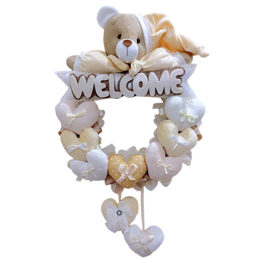 آویز تزیینی اتاق کودک طرح خرس نانان مدل Welcome کد W/Crm