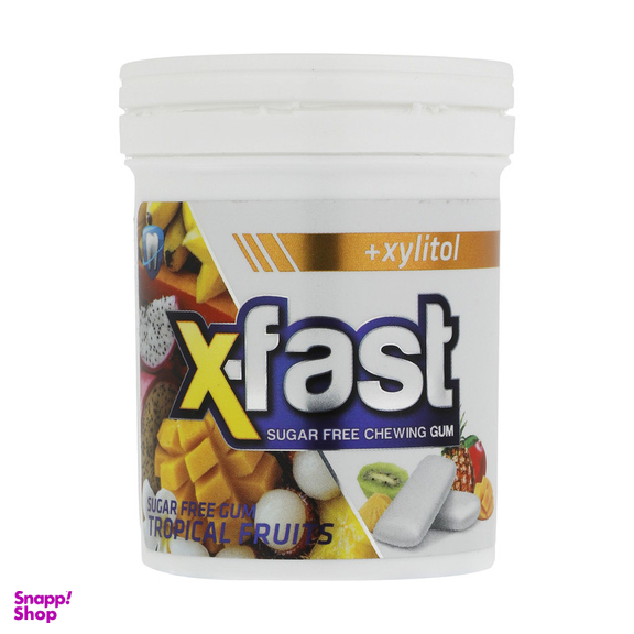 آدامس بدون شکر با طعم استوایی ایکس فست 50 گرم