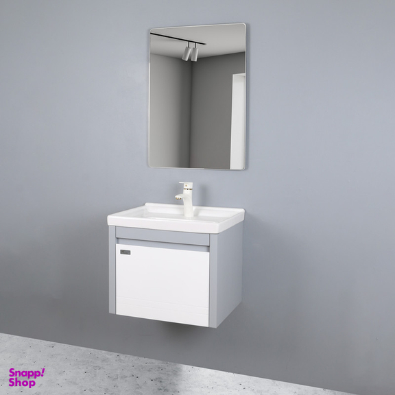 ست کابینت و روشویی دلفین مدل 5040-gr به همراه آینه