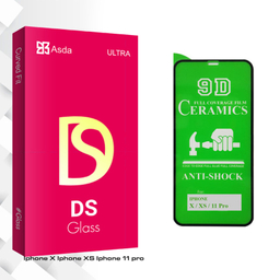 محافظ صفحه نمایش 9D آسدا مدل DS glass مناسب برای گوشی موبایل اپل iphone X / XS / 11 pro