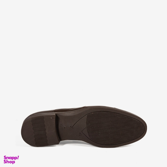 کفش رسمی مردانه چرم طبیعی مونو کد J5502_091 رنگ قهوه ای تیره