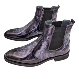 بوت مردانه چرم ریباری مدل X1 رنگ سرمه ای