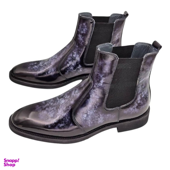 بوت مردانه چرم ریباری مدل X1 رنگ سرمه ای