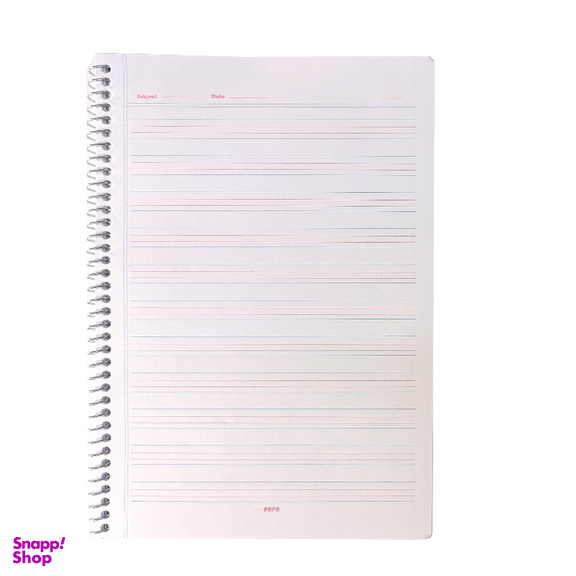 دفتر 4 خط زبان 50 برگ پاپا مدل papanote411