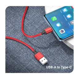 کابل تبدیل USB به USB-C بروفون مدل BX87 طول یک متر