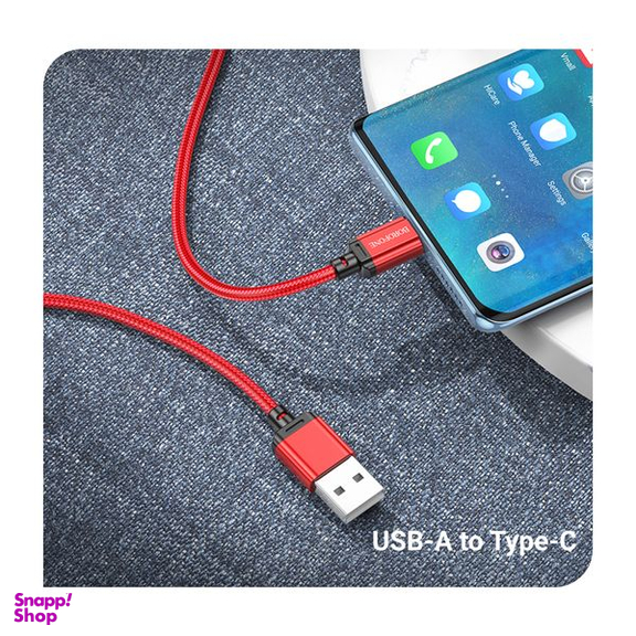 کابل تبدیل USB به USB-C بروفون مدل BX87 طول یک متر