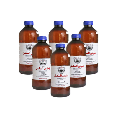 الکل 96 درصد پارس الکل حجم 1 لیتر بسته 6 عددی