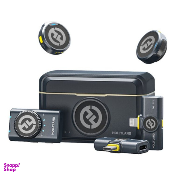 میکروفون یقه ای بی سیم هالی لند مدل LARK M2 DUO 2 Person Wireless Combo