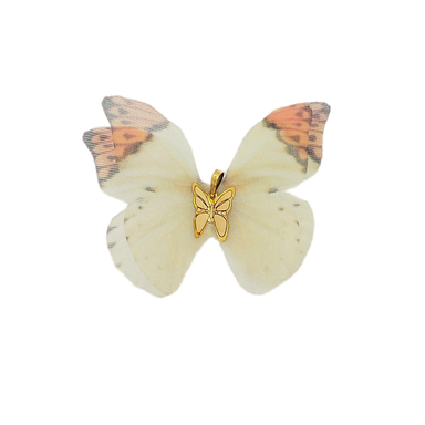 پلاک گردنبند طلا 18 عیار زنانه مدل پروانه کد 1023