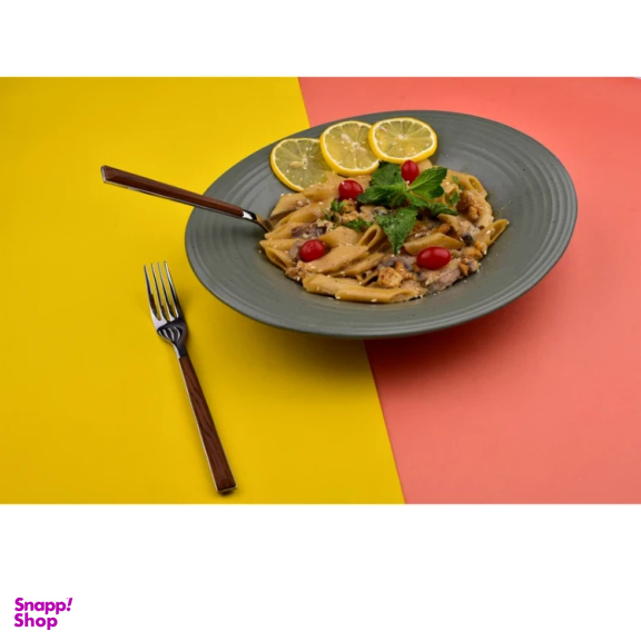 ست قاشق و چنگال 12 پارچه سی اند اس طرح چوبی