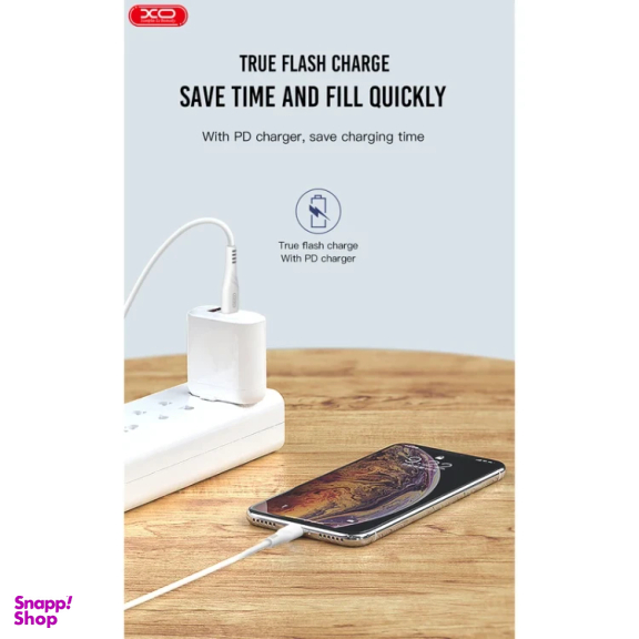 کابل دیتا Type-C به Lightning ایکس او مدل NB123 طول 1 متر