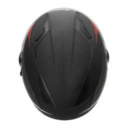 کلاه کاسکت بدون فک فلش مدل 868 matt black-red-white