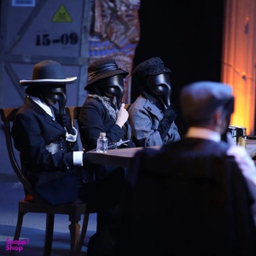 ماسک ایفای نقش مافیا ماموت مدل اشرافی به همراه لایک بسته 10 عددی