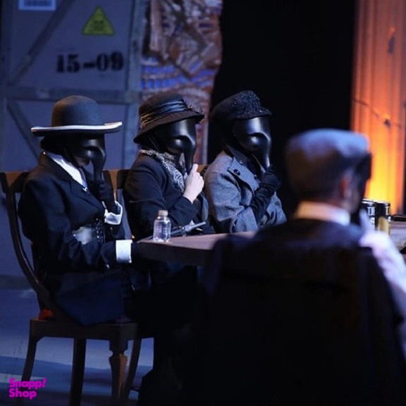 ماسک ایفای نقش مافیا ماموت مدل اشرافی به همراه لایک بسته 10 عددی