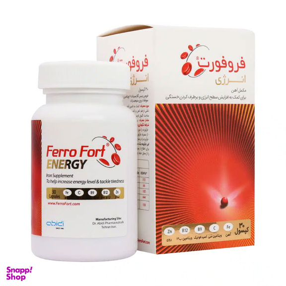 قرص مکمل آهن فروفورت دکتر عبیدی بسته‌ ۳۰ عددی