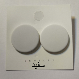 گوشواره زنانه مدل پلاس طرح گرد کد 001