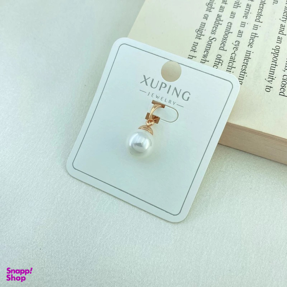 پلاک گردنبند زنانه ژوپینگ طرح مروارید کد 66