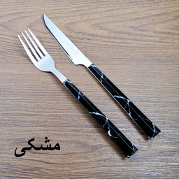 ست کارد و چنگال میوه خوری 12 پارچه ام جی مدل ماربل پلاس