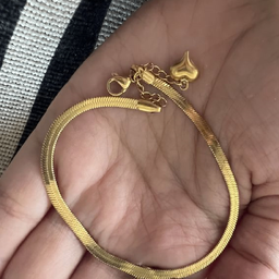دستبند زنانه دلبر طرح ماری آویز قلب کد D-M014