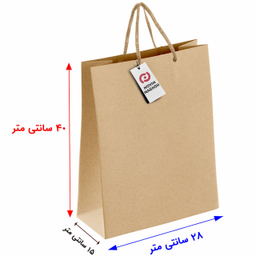 پاکت هدیه نوین نقش مدل کرافت سایز 40×28 سانتی متر