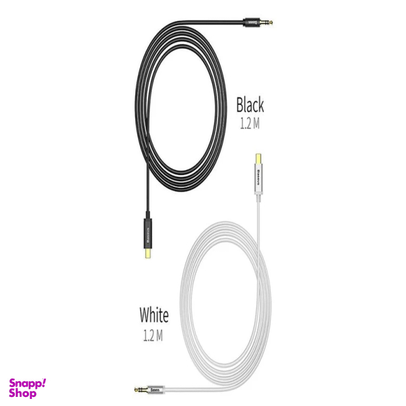 کابل انتقال صدا 3.5 میلی متری به Type-c بیسوس مدل M01 طول 1.2 متر