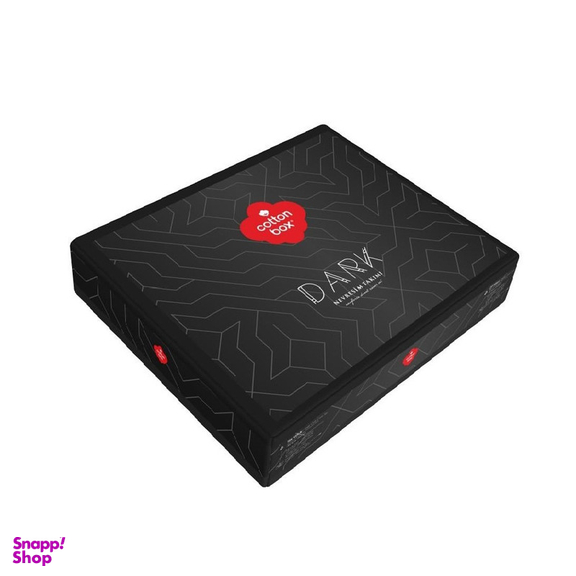 سرویس ملحفه کاتن باکس مدل dark دو نفره 4 تکه