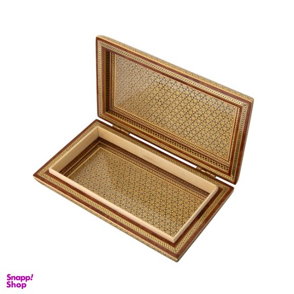 جعبه جواهرات خاتم کاری خادم ملت کد 1084