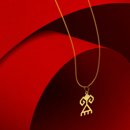 گردنبند طلا 18 عیار زنانه مدوپد مدل هندسی کد F3-1-1261