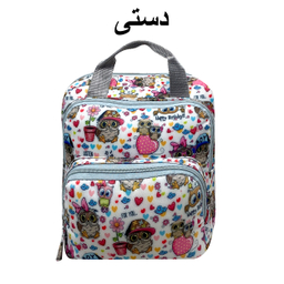 کوله پشتی کودک سیی مدل سه کاره پرنده جغد کد 1633.7