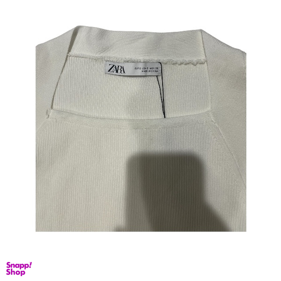 بلوز بافت زنانه کد z03 رنگ سفید