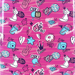 چمدان طرحدار گابل مدل sticker سایز کابین