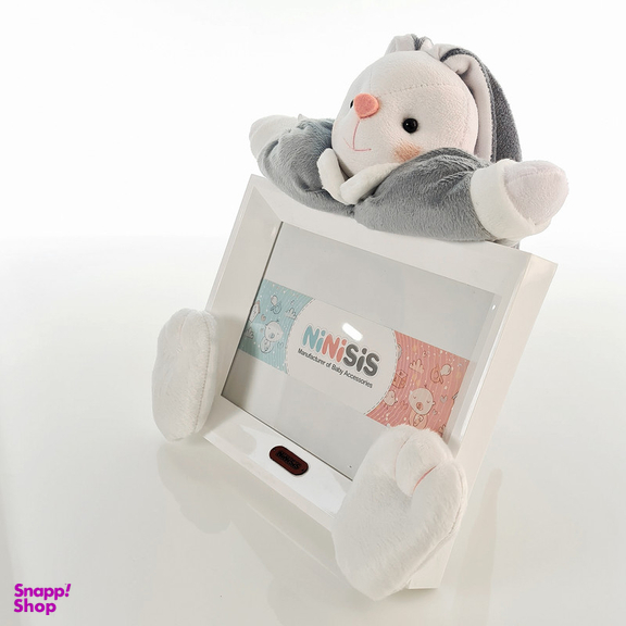 قاب عکس کودک نی نی سیس مدل خرگوش رابیت کد 13x18 Gry