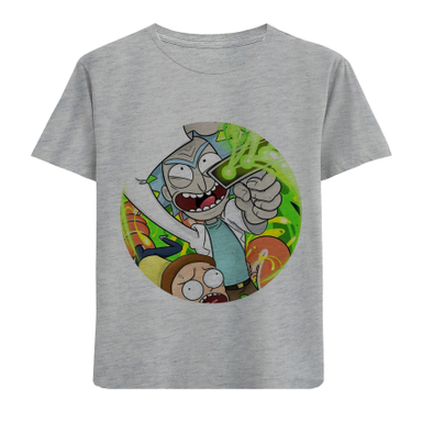 تیشرت آستین کوتاه بچگانه مدل ریک و دوستان F879