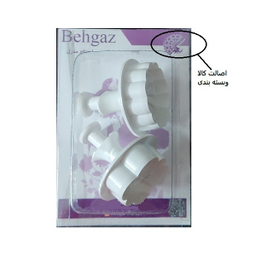 کاتر فشاری شیرینی پزی به گز مدل گل فلورا مجموعه 2 عددی