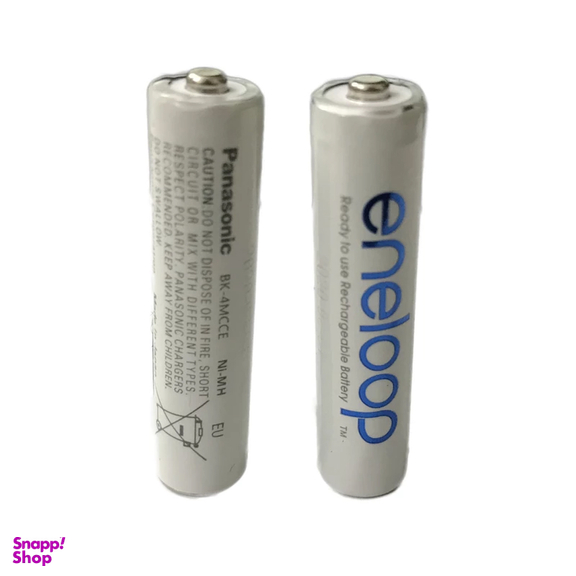 باتری نیم قلمی قابل شارژ پاناسونیک مدل Eneloop ظرفیت 800 میلی آمپر ساعت بسته‌ 2 عددی