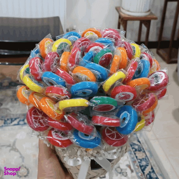 آبنبات چوبی با طعم میوه آدرین بسته 100 عددی