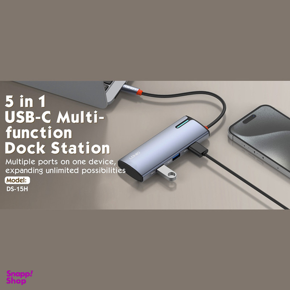 هاب 5 پورت USB-C الدینیو مدل DS-15H