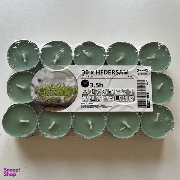 شمع وارمر ایکیا مدل HEDERSAM بسته 30 عددی