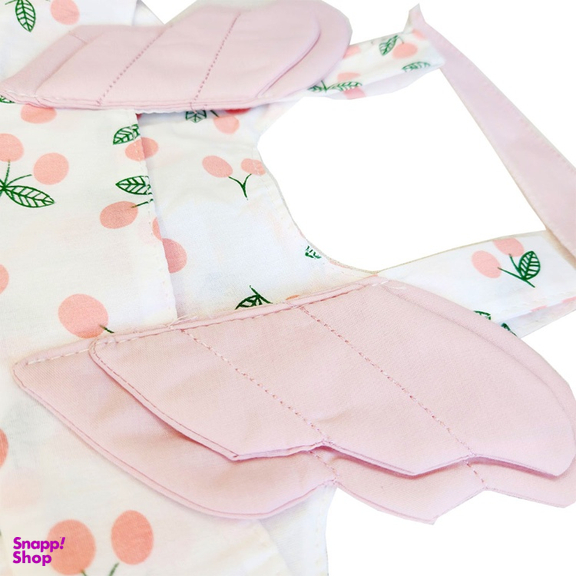 پیراهن دخترانه بالدار به همراه کلاه طرح گیلاس کد 10147