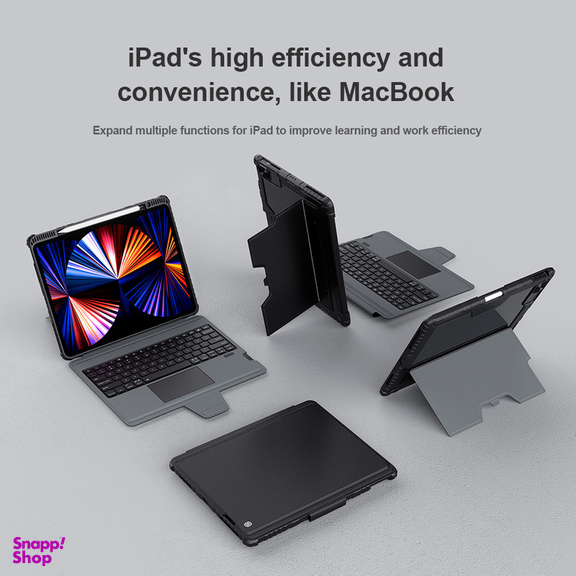 کیف کلاسوری کیبورد دار نیلکین مدل Bumper Combo مناسب برای تبلت اپل iPad Pro 12.9 2022/ iPad Pro 12.9 2021/ iPad Pro 12.9 2020