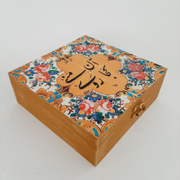 جعبه هدیه مدل سنتی طرح کاشی کد WB80