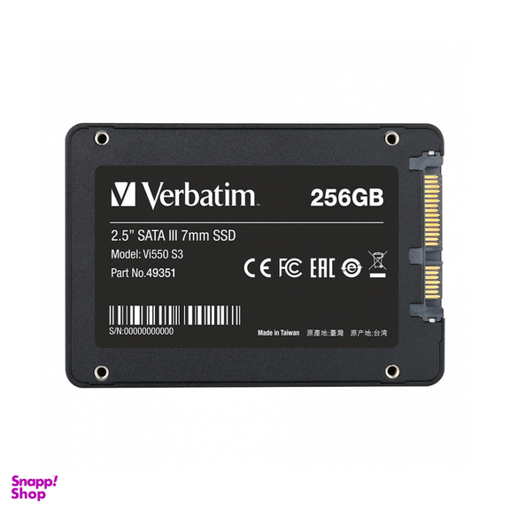 اس اس دی اینترنال SATA III ورباتیم مدل VI550 S3 ظرفیت 256 گیگابایت