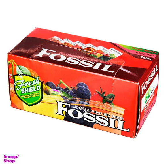 زیپ کیپ فسیل کد 043 سایز 16×13 سانتی متر بسته 50 عددی