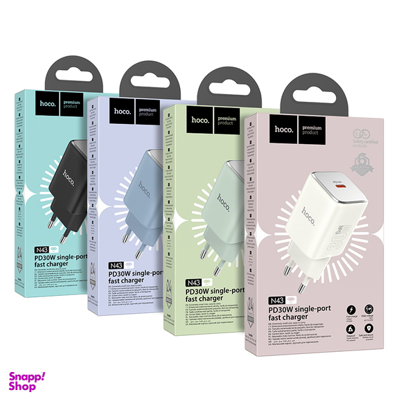 شارژر دیواری 30 وات هوکو مدل N43 (EU)