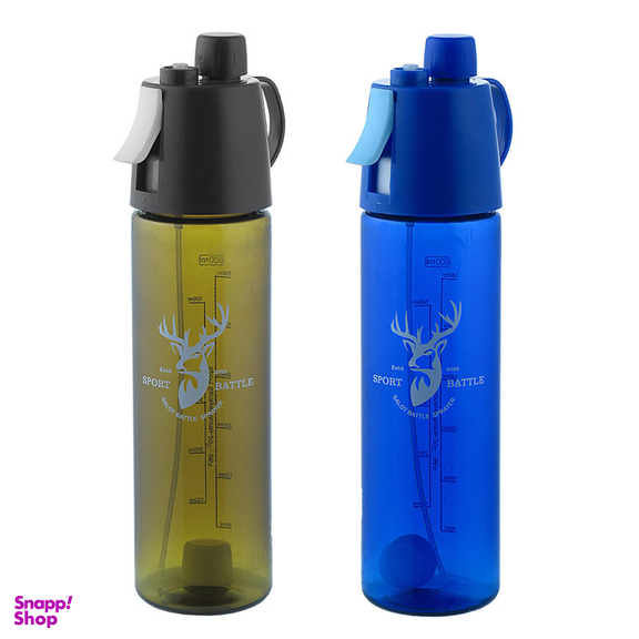 قمقمه اسپری دار مدل دوچرخه گنجایش 0.6 لیتر بسته 2 عددی