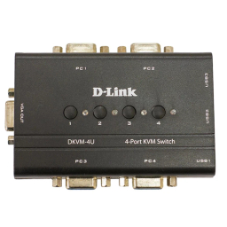 سوییچ 4 پورت دی-لینک مدل DKVM-4U