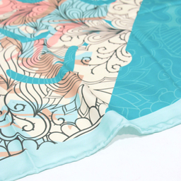 روسری زنانه آنالیا مدل ابریشم مزونی کد 9071