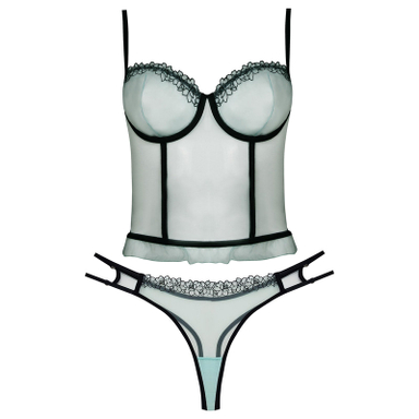 ست شورت و سوتین زنانه برتا مدل فنردار شیشه ای کد 5111-2261 رنگ سبز روشن