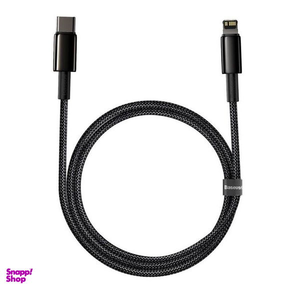 کابل دیتا 20 وات Lightning به Type-C بیسوس مدل Tungsten Gold طول 2 متر